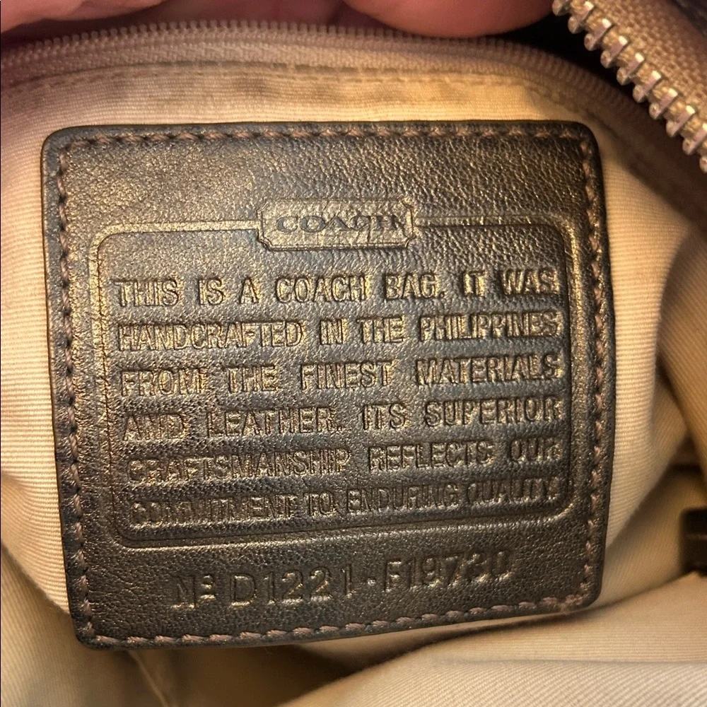 Coach Beige and Dark Brown Crossbody Bag - Picture 4 of 4